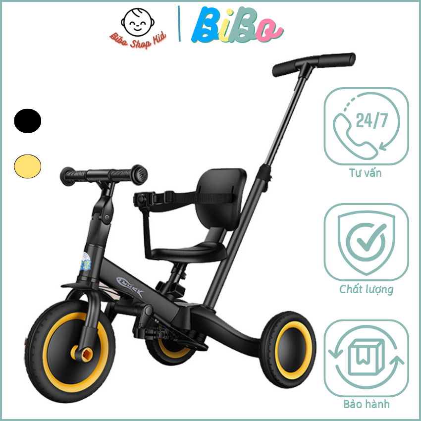 Xe đạp 3 bánh cao cấp, kết hợp 3 chế độ xe đẩy, xe thăng bằng và xe đạp ba bánh cho bé - MK23011