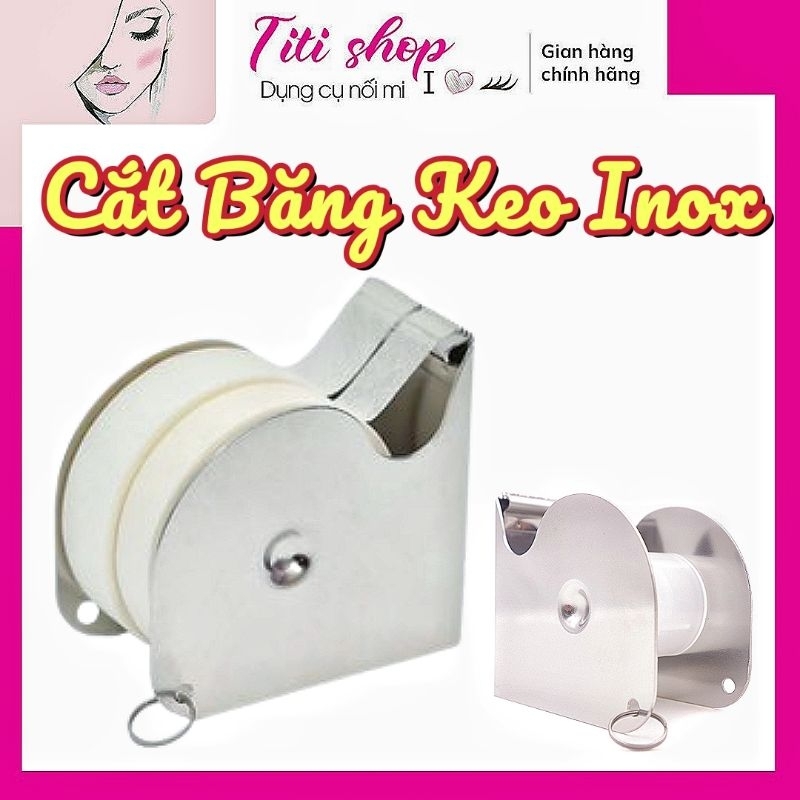 Đồ cắt băng keo inox _ Cắt keo inox cao cấp _ Chứa được 2 cuộn keo cùng lúc