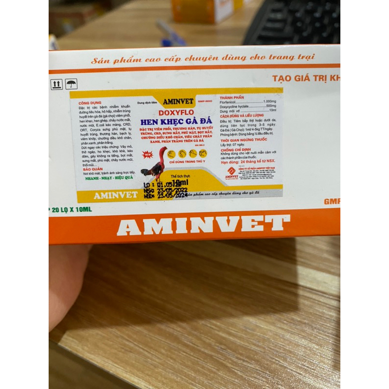 Hen khẹc gà đá 10ml