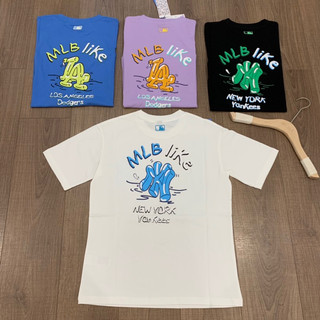 Áo Phông MLB Monogram , Chất Cotton Thoáng Mát- 4 Màu : Trắng, Đen,Xanh,Tím