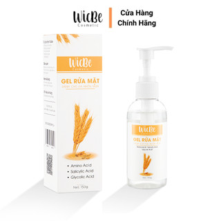 Sữa rửa mặt dạng gel Wicbe kiềm dầu kiểm soát nhờn ngăn ngừa mụn trắng da yến mạch