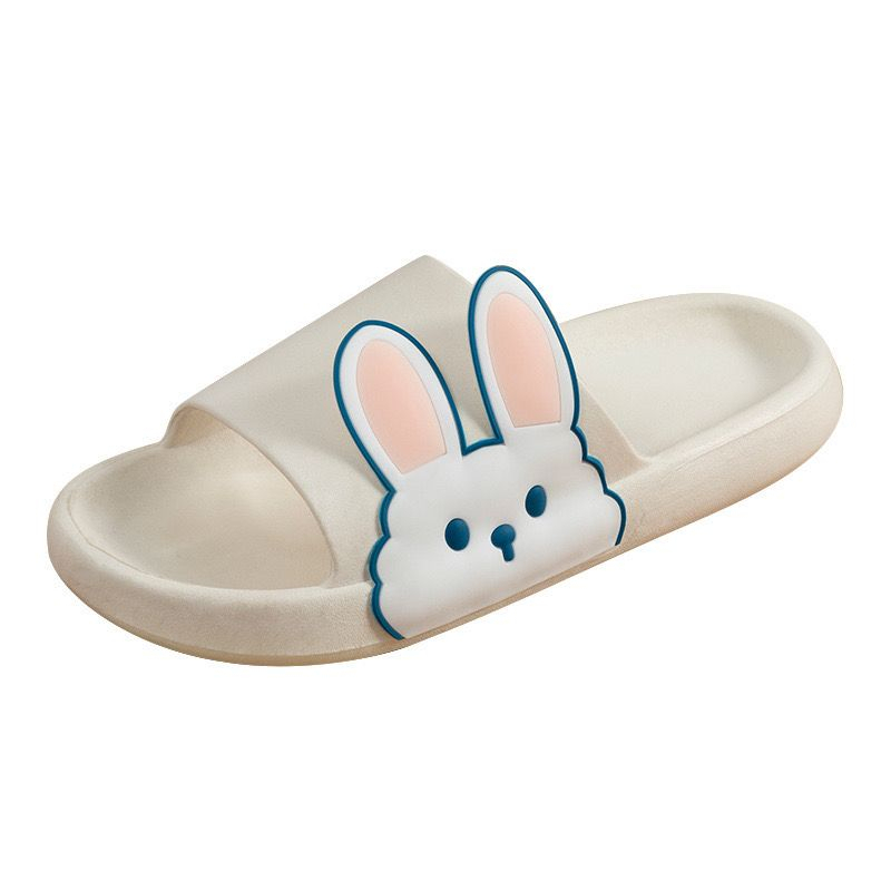 Dép quai ngang đế bánh mì ，hình thỏ con đáng yêu ，dép lê nữ thời trang đi trong nhà