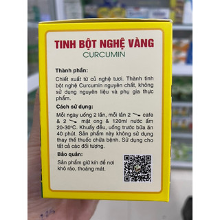 Tinh bột nghệ vàng Curcumin Bà Bé 100g