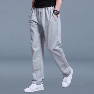 Quần jogger thun nam nữ phối sọc