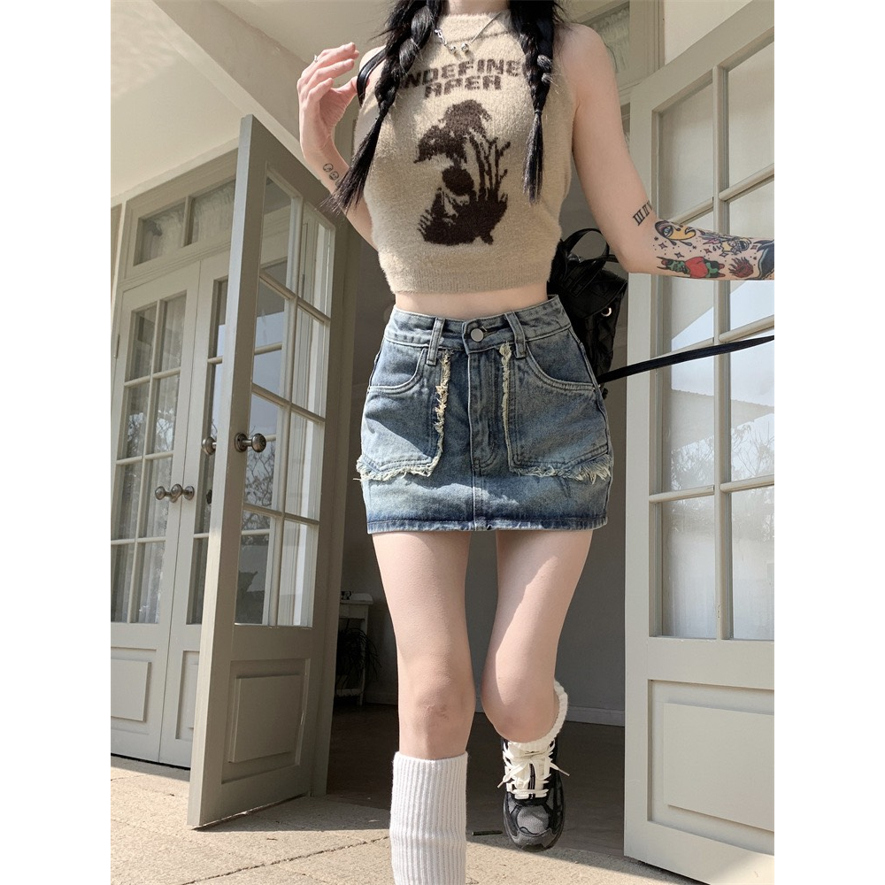 chân váy bò jean nữ chữ a ngắn jeans cạp cao huyenjean_06 ms03 | BigBuy360 - bigbuy360.vn