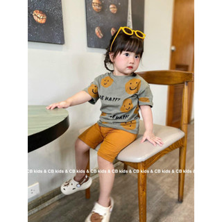 SALE SET ÁO THUN MẶT CƯỜI CHO BÉ (MCNAU)