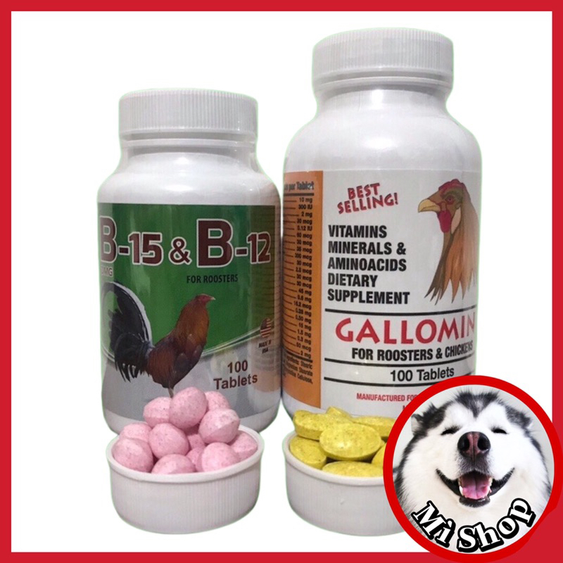 COMBO Gallomin + B15&B12 Thuố.c nuôi gà chế độ đá Bán chạy nhất