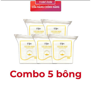 5 túi bông tẩy trang 222 miếng cotton pads-combo 5 túi