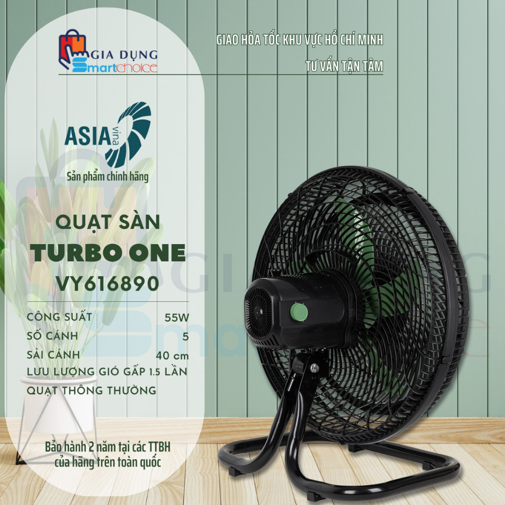 FLASH SALE QUẠT ASIA TURBO ONE - QUẠT SÀN ASIA VY616890 - QUẠT SIÊU MẠNH CÔNG SUẤT 55W - GIAO HỎA TỐC