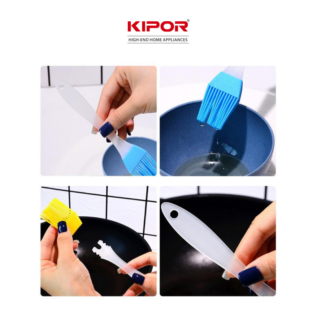 Chổi quét dầu silicon KIPOR KP-QD01A - Chịu nhiệt tốt - Quét gia vị thực phẩm tiện lợi