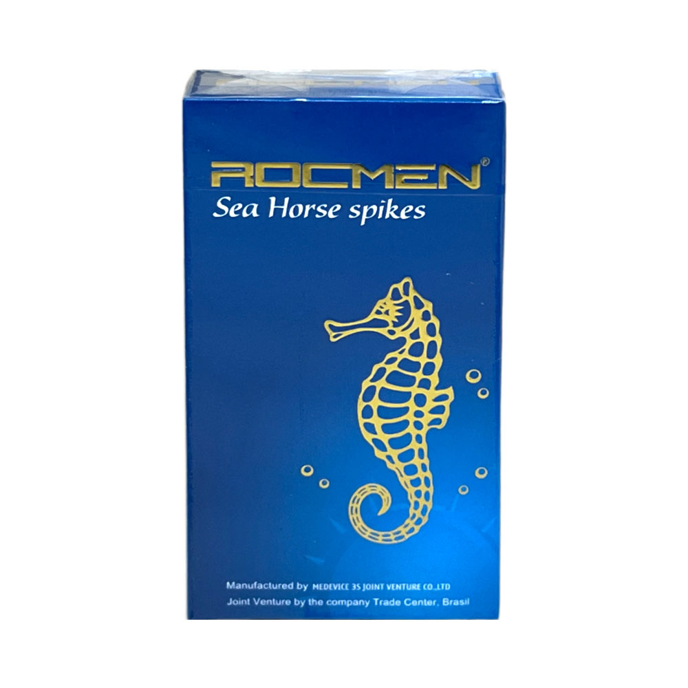 Bao cao su Rocmen Sea Horse Spikes hộp 10 chiếc tăng khoái cảm tinh chất