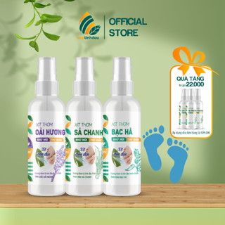 Chai Xịt Thơm Khử Mùi Chống Hôi Chân 100ml VUATINHDAU Xịt Khử Mùi Thơm Chân, Massage Chân, Ngâm Chân