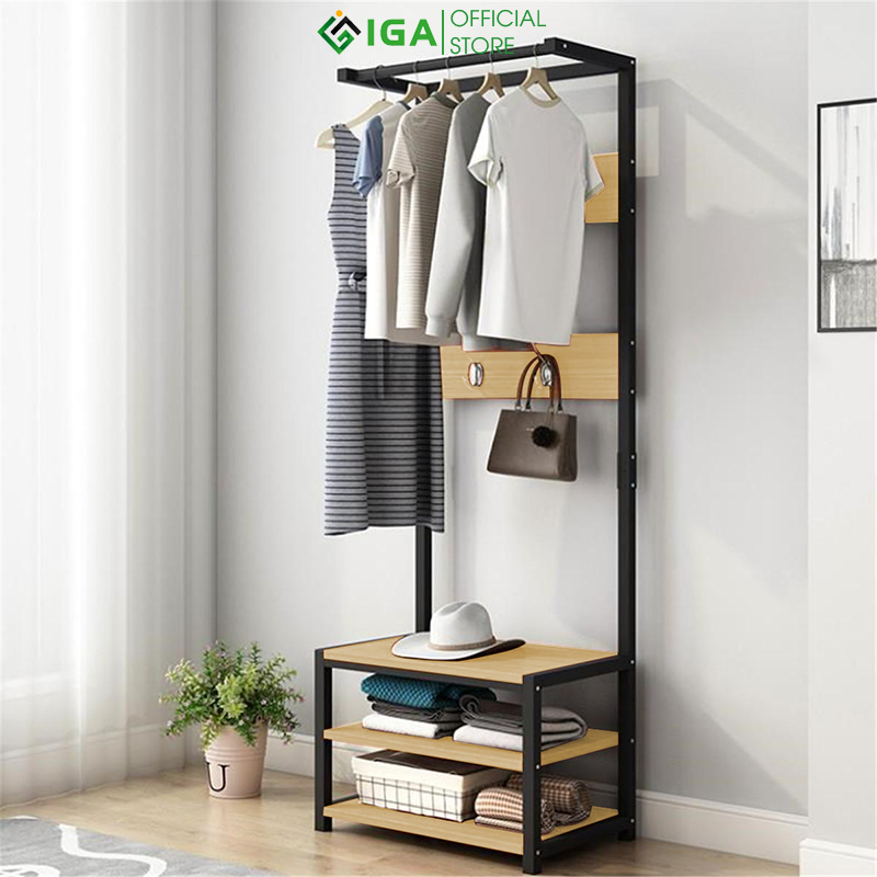Giá treo quần áo đa năng lưu trữ quần áo giày dép túi xách tiện dụng thương hiệu IGA - GM82