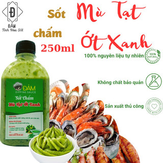 Sốt chấm hải sản mù tạt ớt xanh ĐẢM nguyên liệu tự nhiên không chất bảo quản