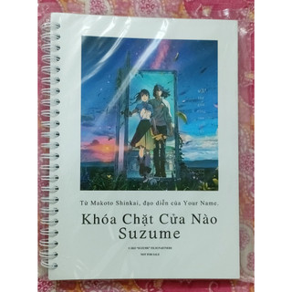 Sổ tay notebook "Khóa chặt cửa nào Suzume" CGV