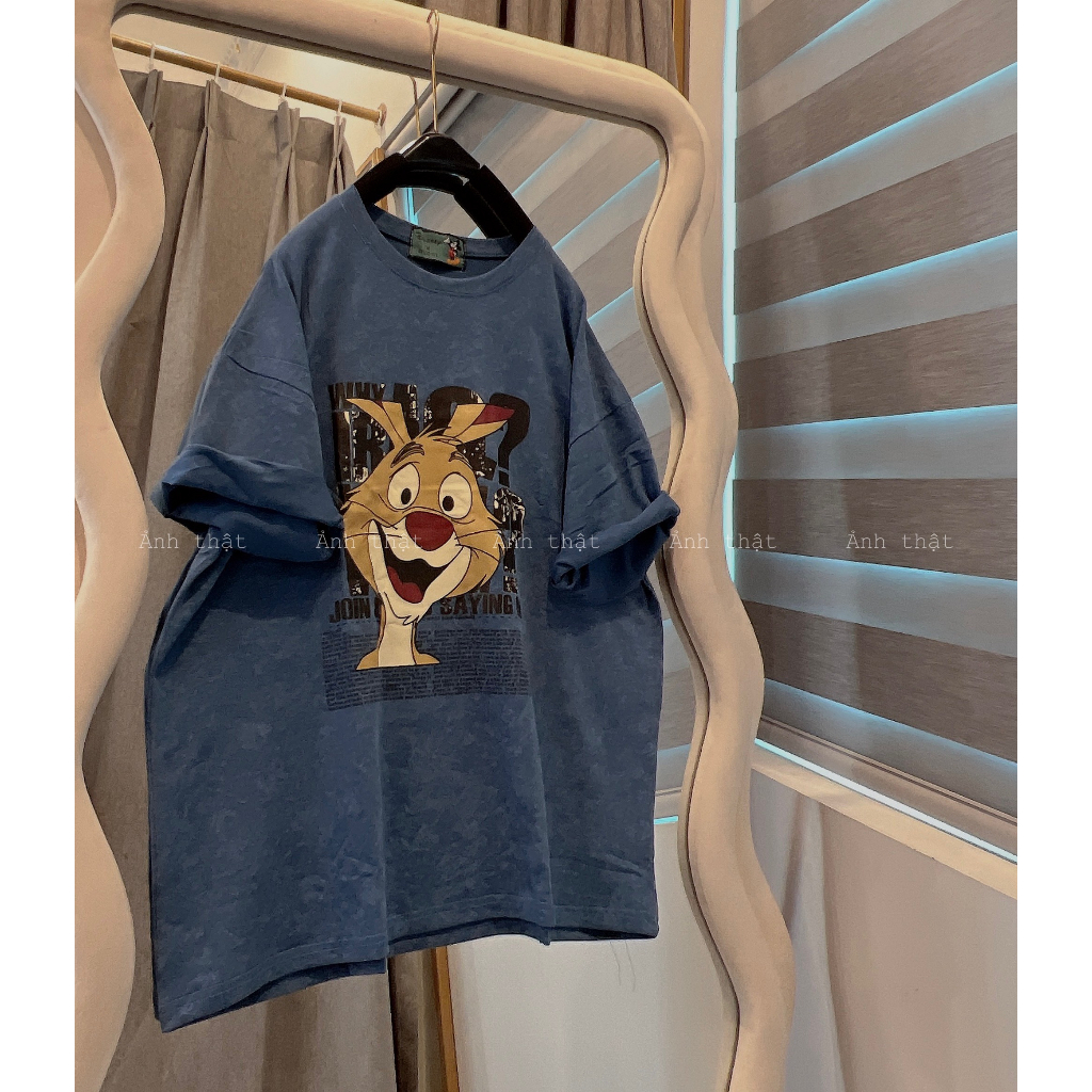 Áo Phong Loang 3158 Hihf tHỏ Chất Thun Giặt Dáng Rộng Tay Lỡ Nam Nữ Unisex - Áo Thun Ngắn Tay Bigsize