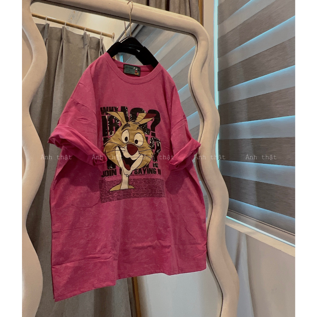 Áo Phong Loang 3158 Hihf tHỏ Chất Thun Giặt Dáng Rộng Tay Lỡ Nam Nữ Unisex - Áo Thun Ngắn Tay Bigsize