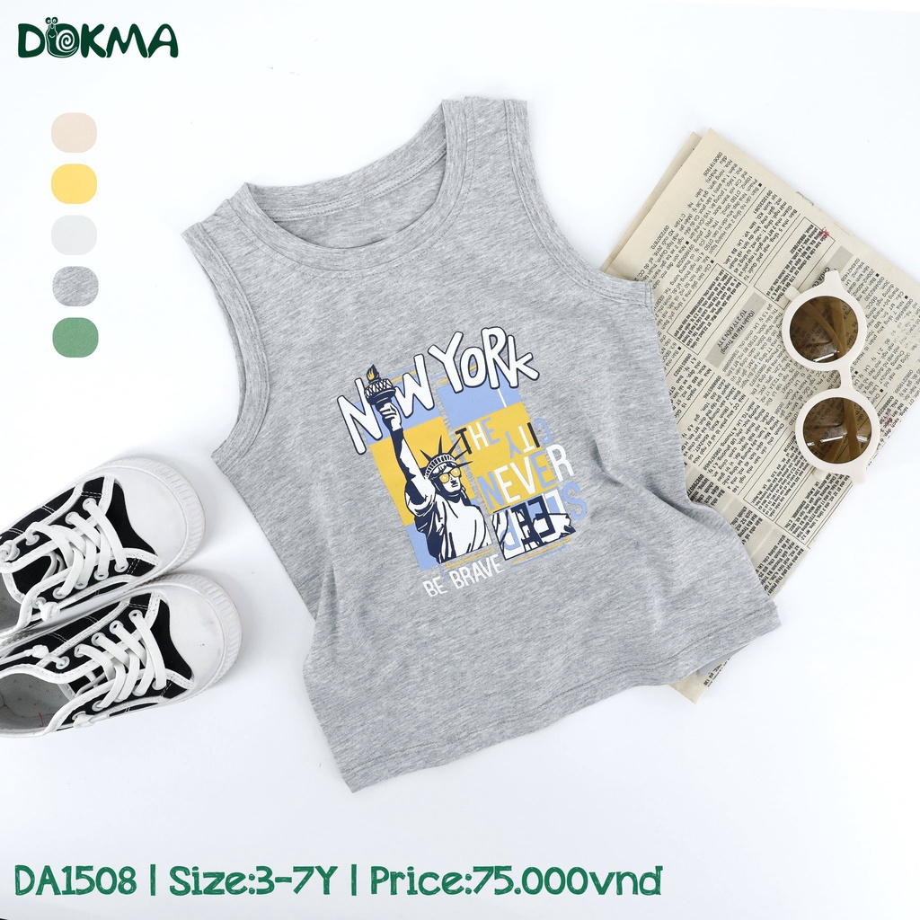 Dokma_ Áo ba lỗ bé trai DA1508 12-25kg