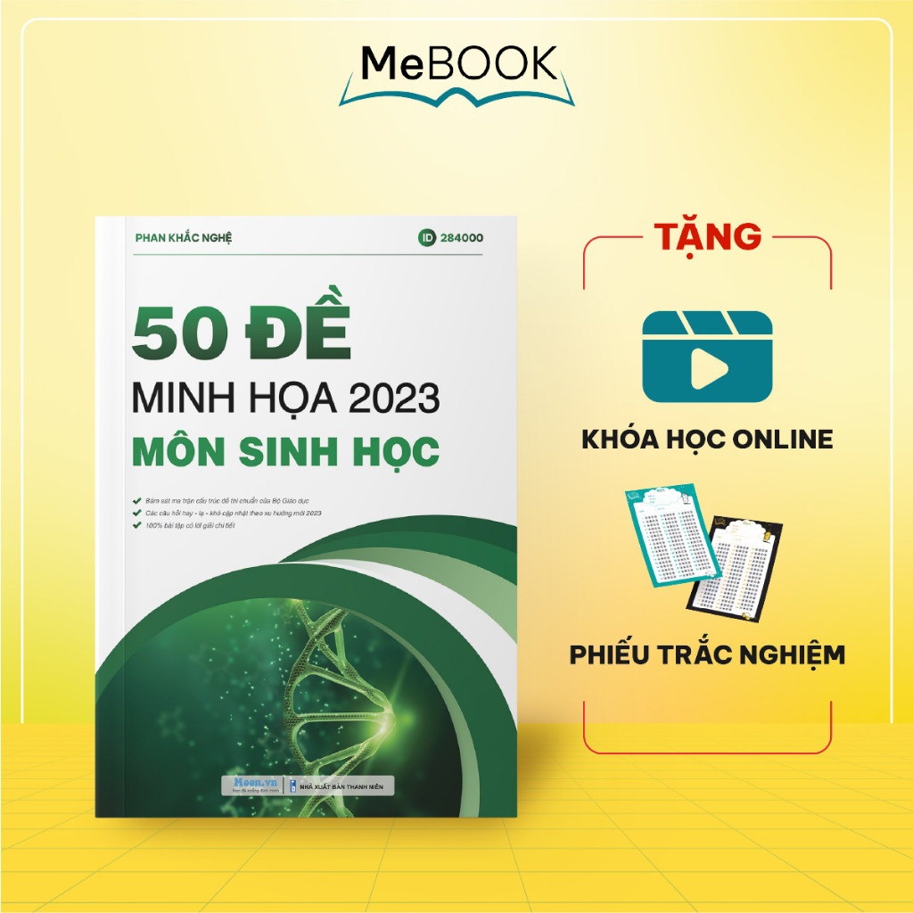 Sách bộ đề minh học môn Sinh học Thầy Phan Khắc Nghệ | Me Book