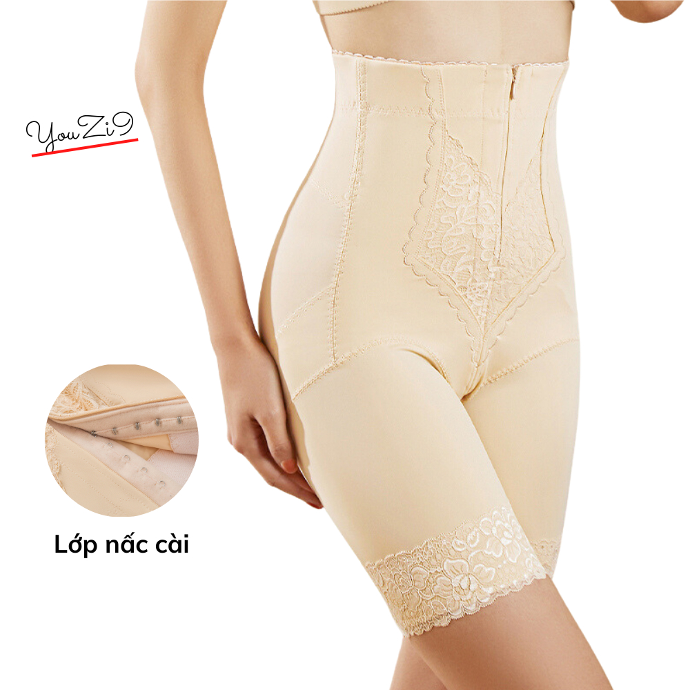Quần gen nịt bụng YOUZI9 hỗ trợ nâng mông thọn gọn bụng,2 lớp nấc và sút không lộ viền