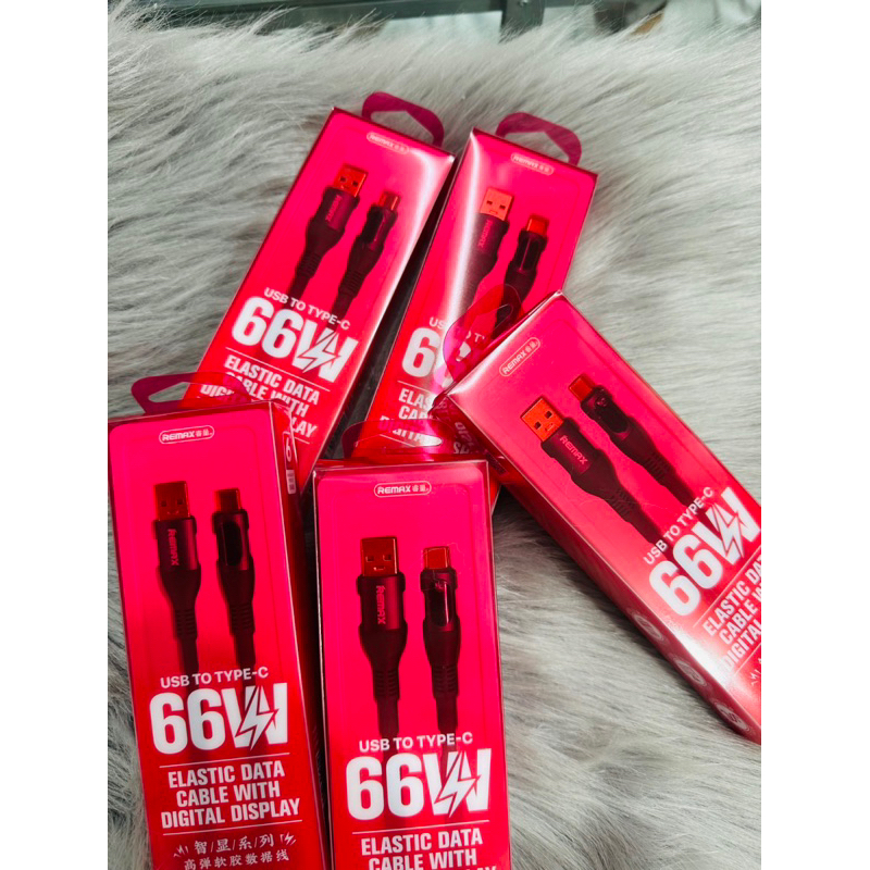 Cáp Sạc Nhanh 66w Mẩu Mới Có Led Báo Wach RC-C030 Chiều Dài Dây 1m