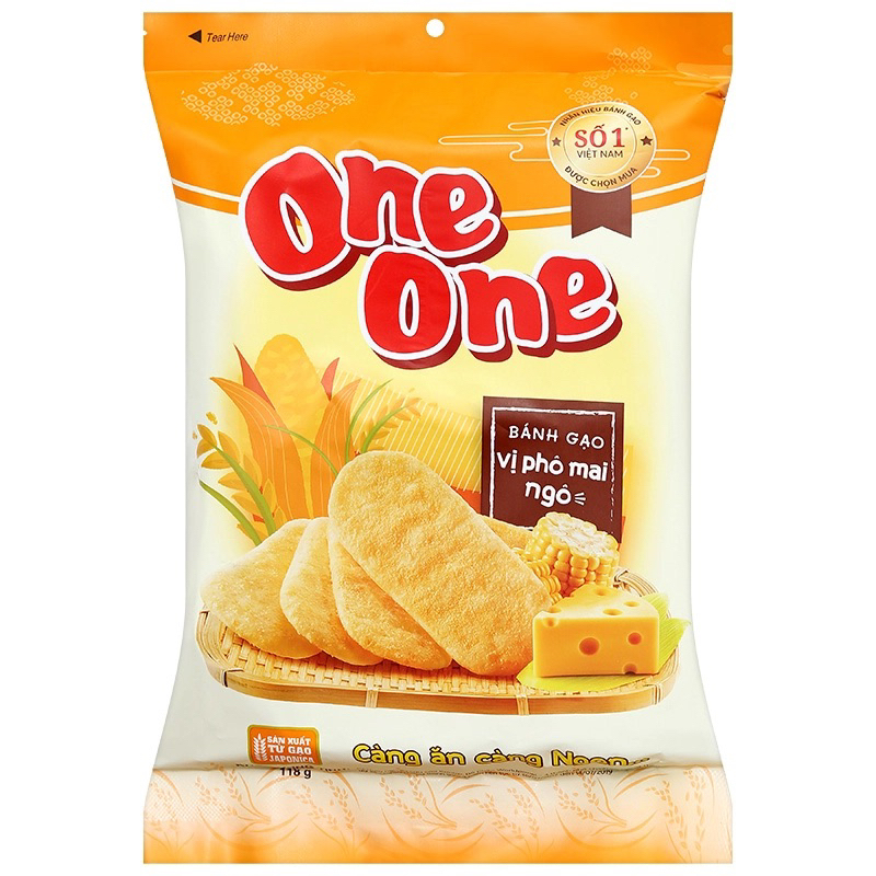 Bánh Gạo OneOne Gold Vị Phomai Ngô - Gói 118gr