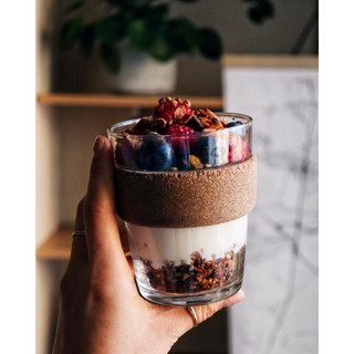 Ly thủy tinh KeepCup Cork LATTE Reusable Cup