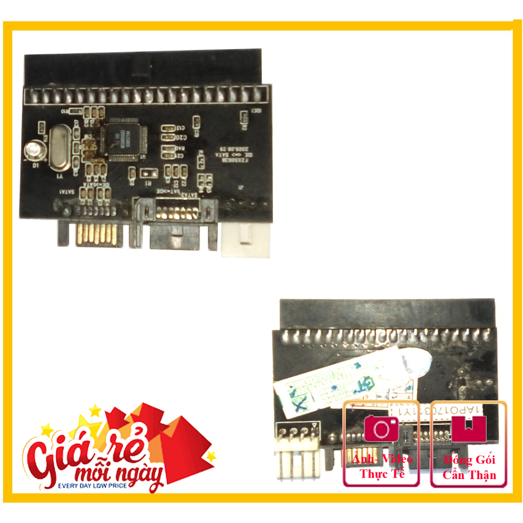 (Hàng có sẵn) Card chuyển đổi IDE ATA 40 pin sang SATA hỏng bán xác cho ổ cứng HDD về sửa, lấy linh kiện, Không đổi trả