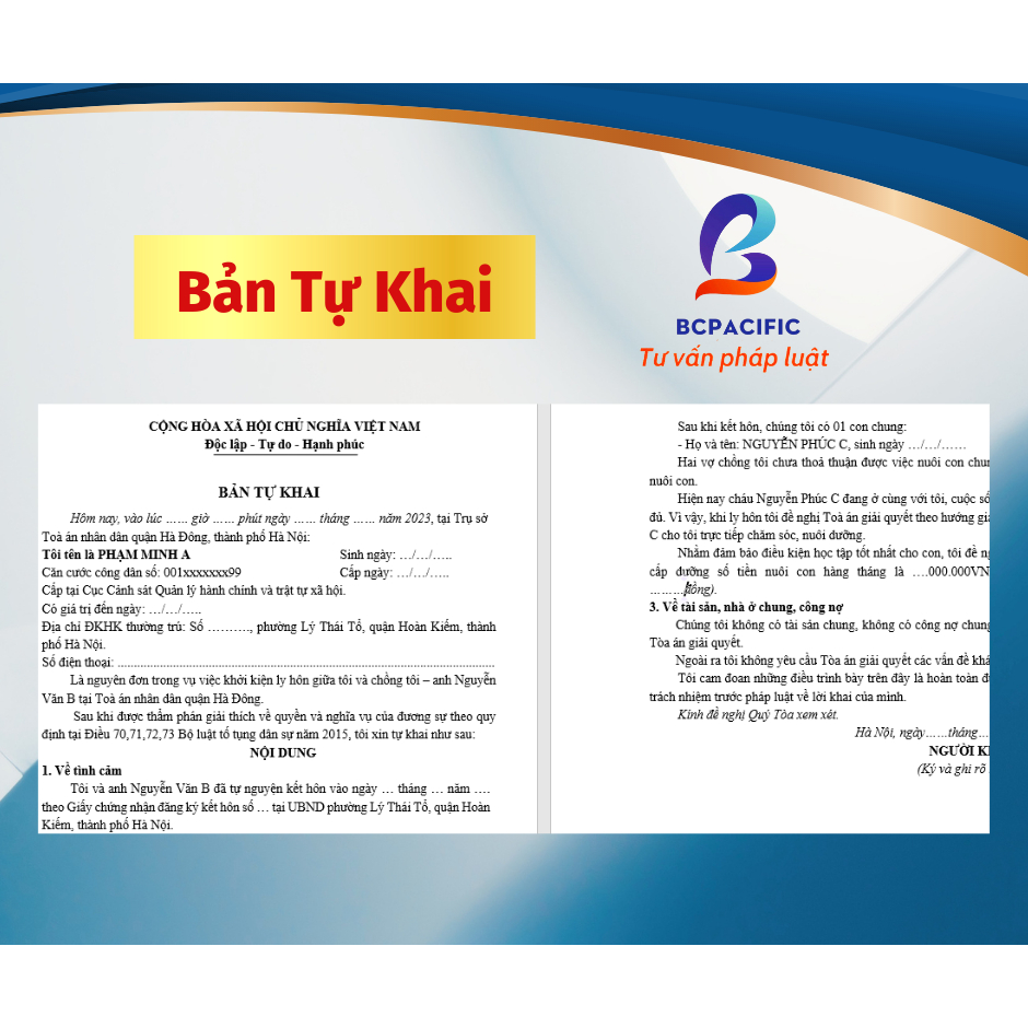 COMBO mẫu đơn ly hôn đơn phương mới nhất + Tài liệu hướng dẫn chi tiết của luật sư