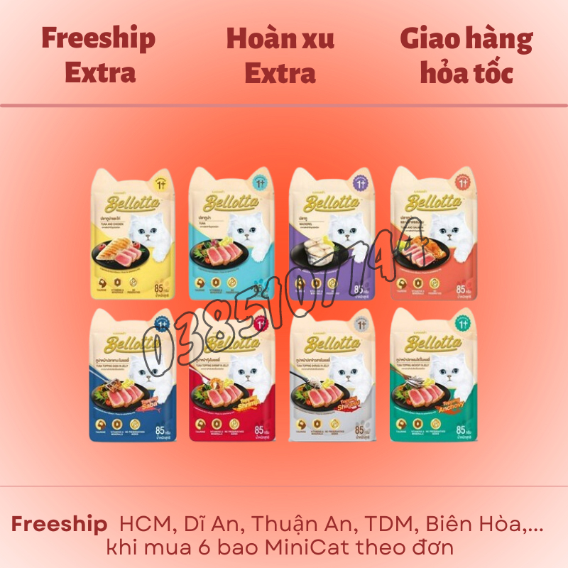 Pate Bellotta 85g nhập khẩu THAI LAN cho mèo