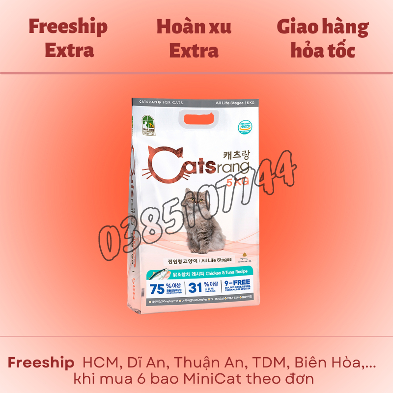 5kg THỨC ĂN MÈO CATSRANG