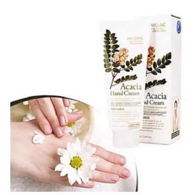 Kem dưỡng da tay thảo mộc 3W Clinic Acacia Hand Cream 100ml
