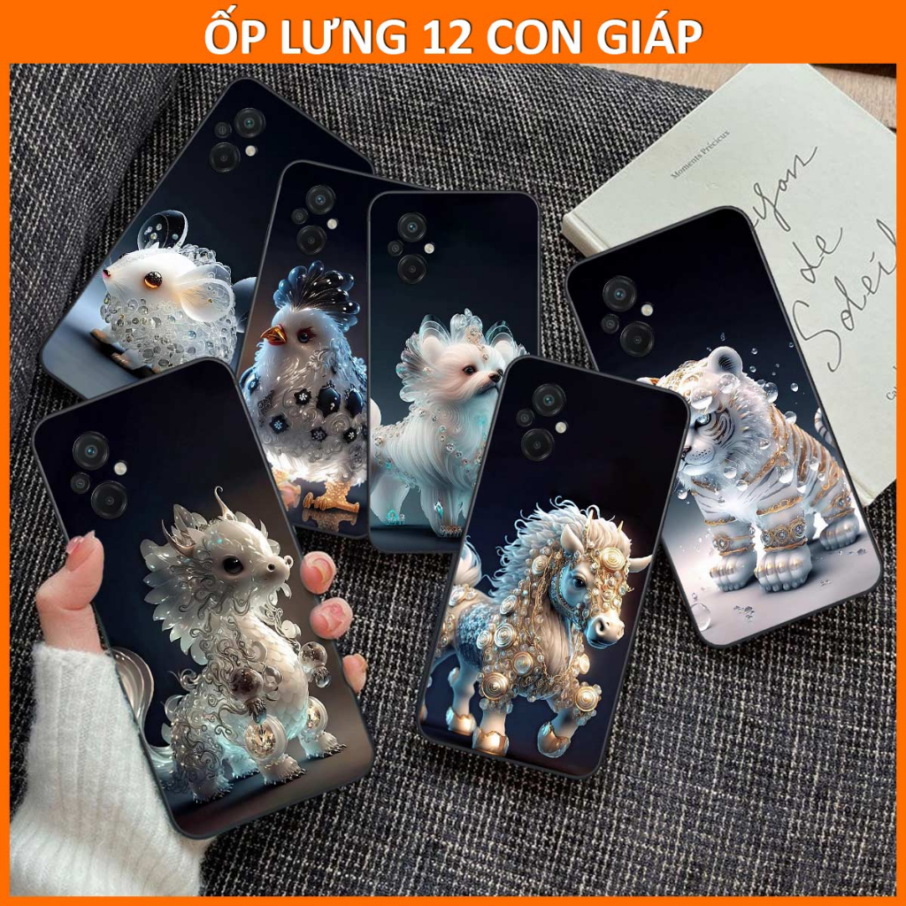Ốp lưng Xiaomi Poco M5 4G hình 12 con giáp cute dễ thương, rẻ bền đẹp