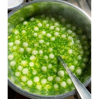 1kg bột lọc lá dứa nhân dừa viên sẵn nấu chè