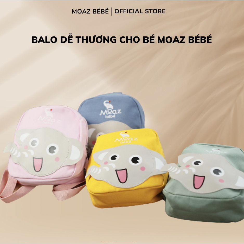 Balo cho bé hình thú đáng yêu Vải dù mềm mại - Moaz Bébé