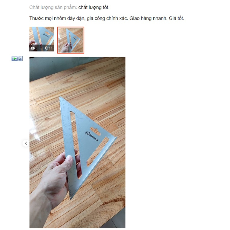 Tthước mòi, thước vuông , đo góc - nhôm đúc nguyên khối