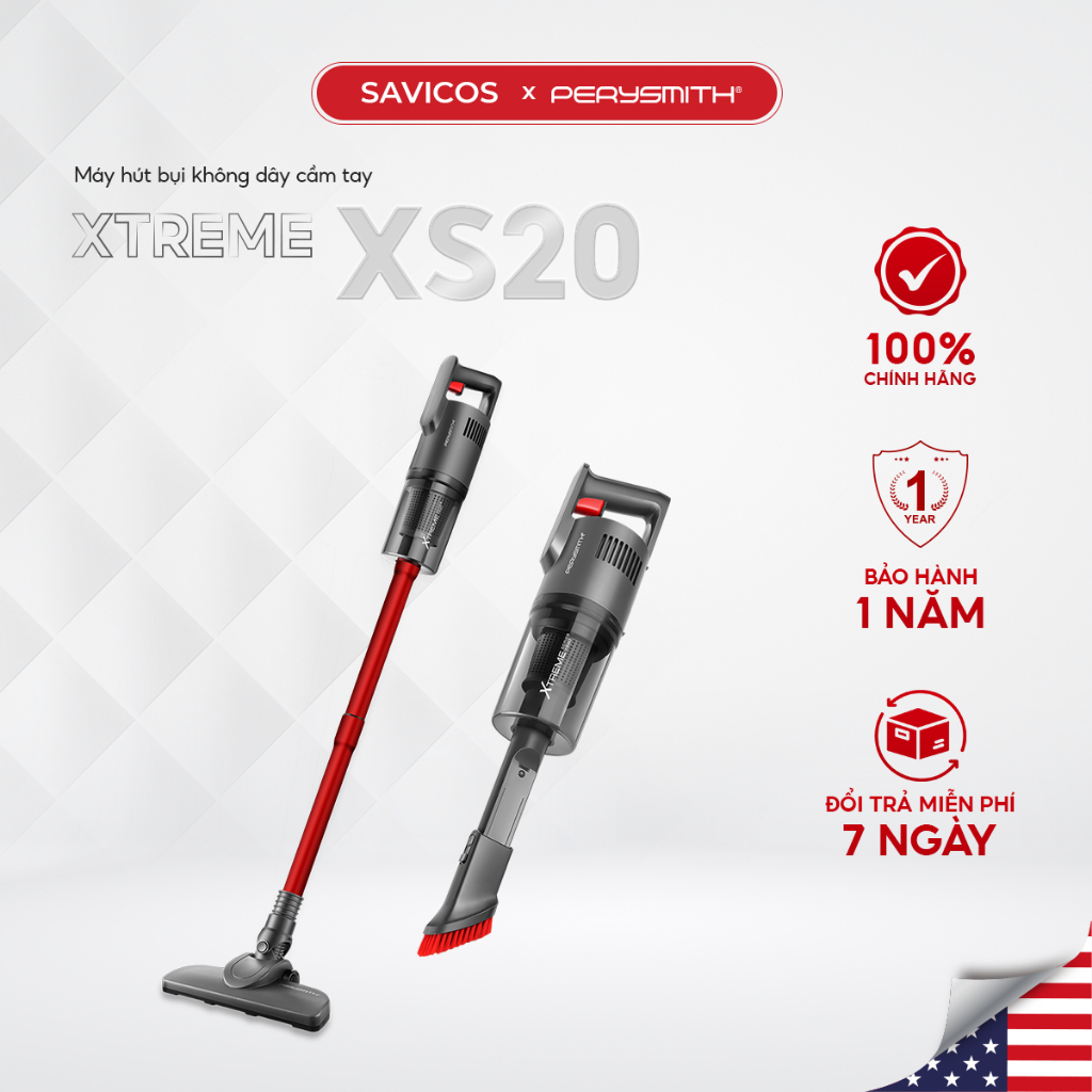 Máy hút bụi không dây cầm tay PerySmith Xtreme XS20 lực hút mạnh
