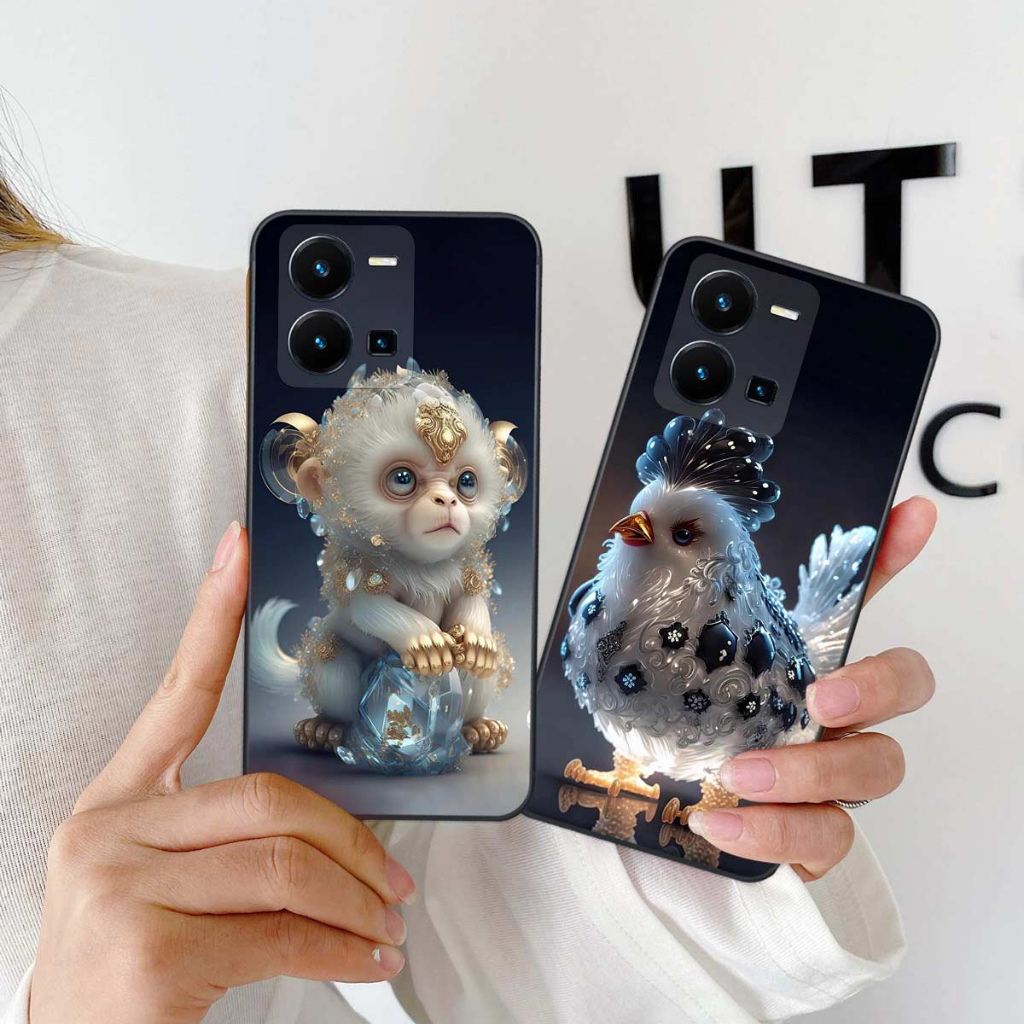 Ốp lưng Vivo Y35 4G hình 12 con giáp cute dễ thương, rẻ bền đẹp