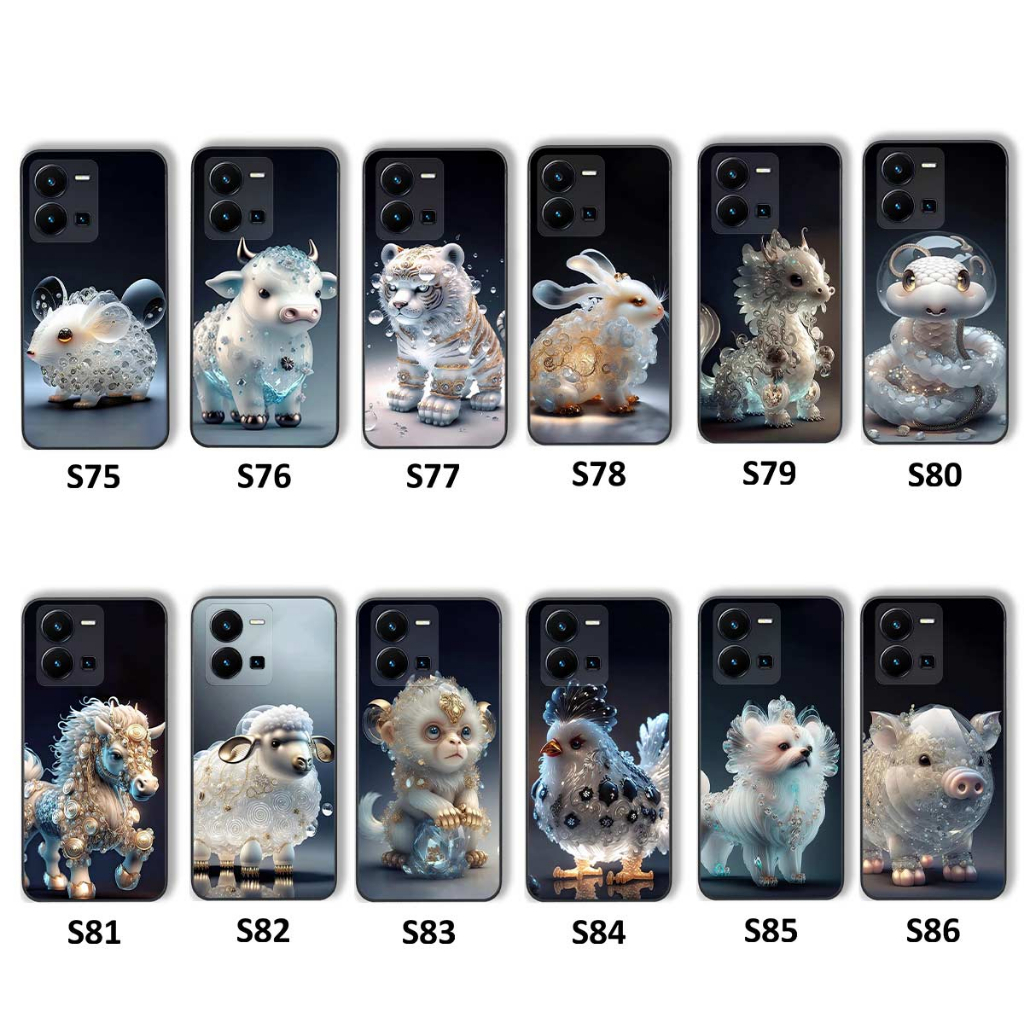 Ốp lưng Vivo Y35 4G hình 12 con giáp cute dễ thương, rẻ bền đẹp