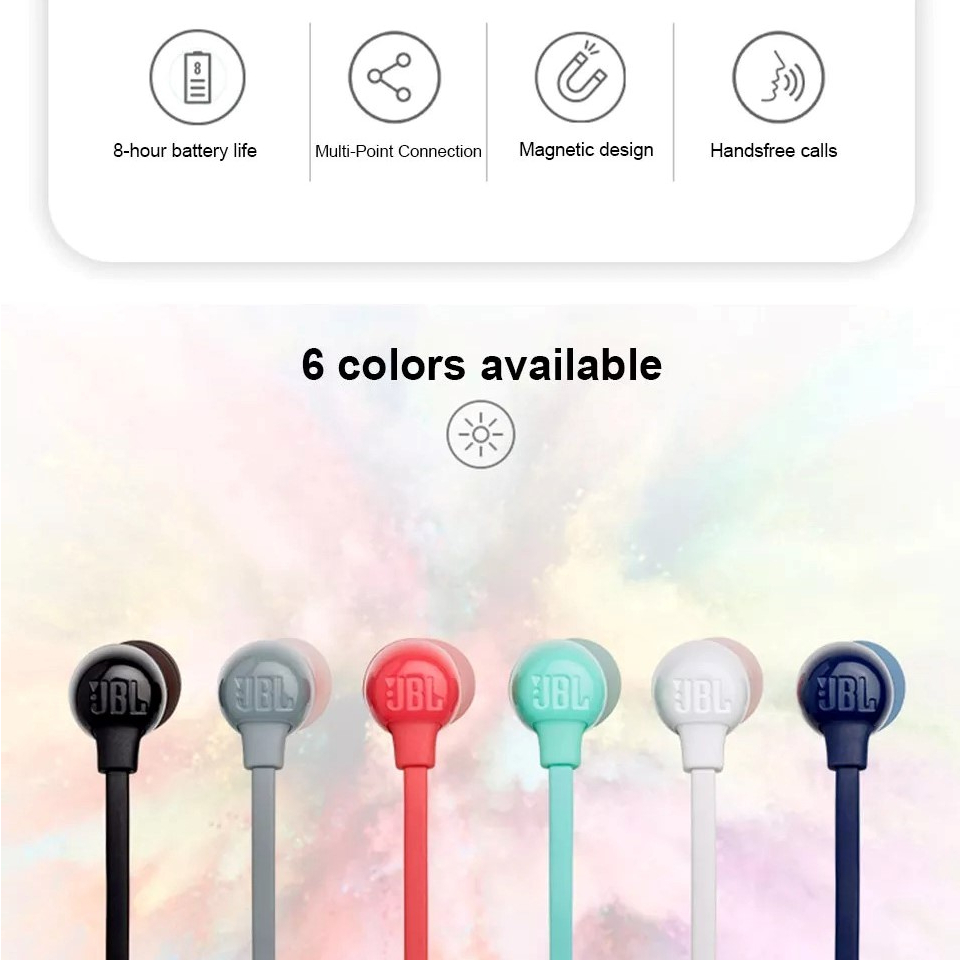 Tai nghe thể thao Bluetooth JBL Tune 115BT / T115BT - Hàng Chính Hãng bảo hành 12 tháng - Tai nghe nhét tai không dây