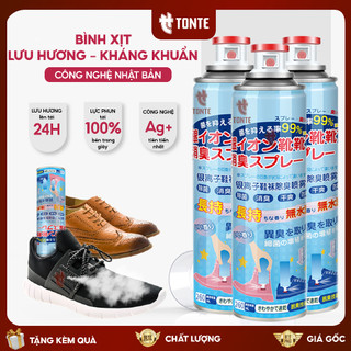 Bình xịt lưu hương khử mùi giày chống hôi chân kháng khuẩn, công nghệ Bạc ion chính hãng (TẶNG QUÀ) KHUMUI