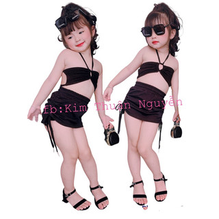 Sét váy rút và áo cổ yếm cho bé gái 7-40kg
