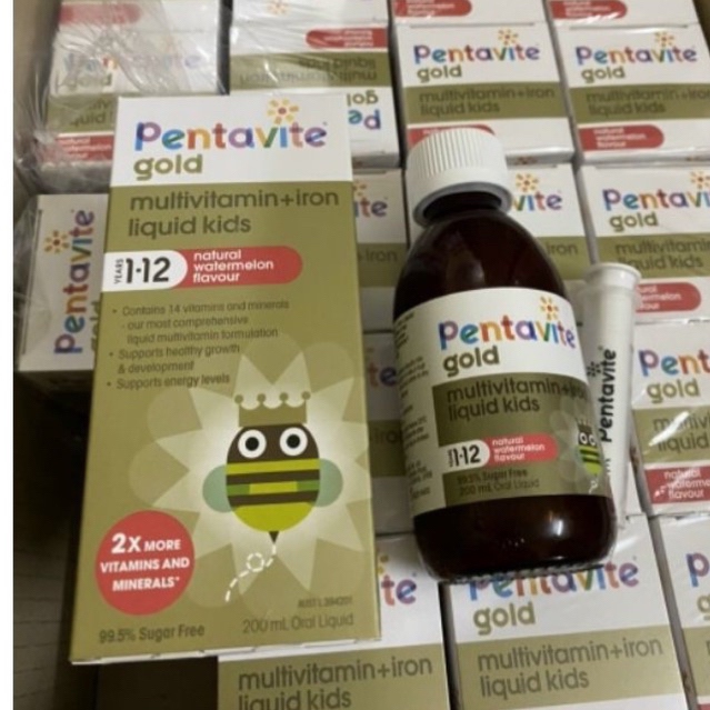 Vitamin PENTAVITE - Bổ sung vitamin tổng hợp và Sắt cho bé từ 1-12t