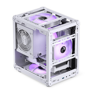 Vỏ Case máy tính Thùng máy tính mini Jonsbo C6 White