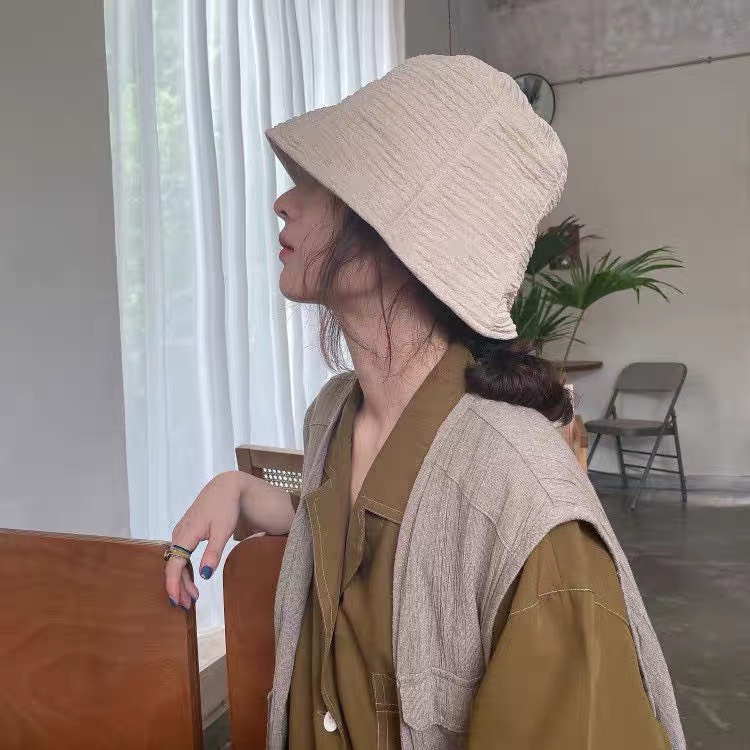 Mũ Bucket Cotton Chất Dập Nổi Ngang Mẫu Mới Siêu Hot Mũ2