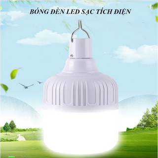 Bóng tích điện,bóng đèn led sạc tích đện đa năng, có móc treo hiện đại