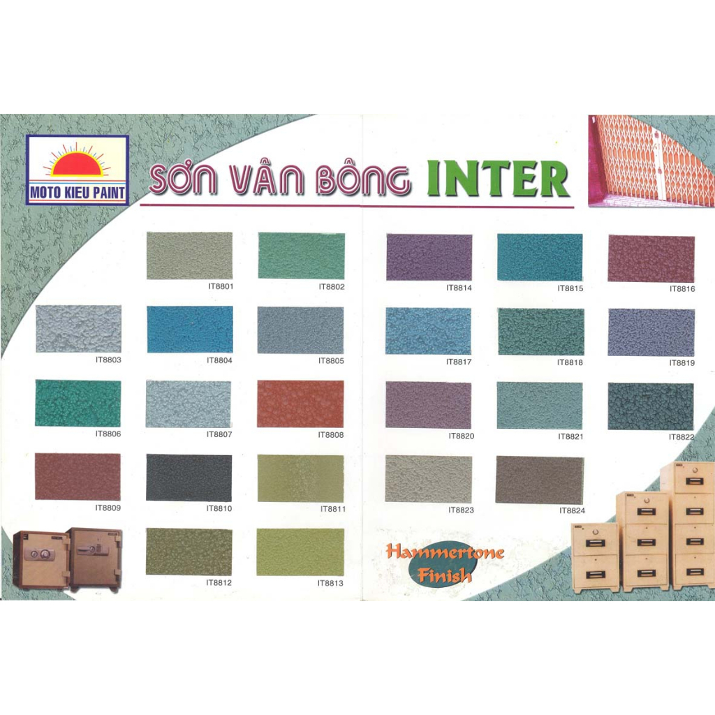 Sơn dầu hiệu ứng Vân Bông nhãn hiệu INTER 1KG