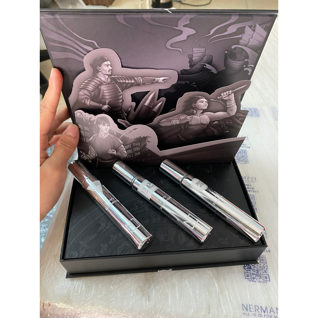 Bộ 3 chai nước hoa nam cao cấp chính hãng Nermen-Hương thơm mạnh mẽ lôi cuốn, lưu hương 8h, chai 10ml