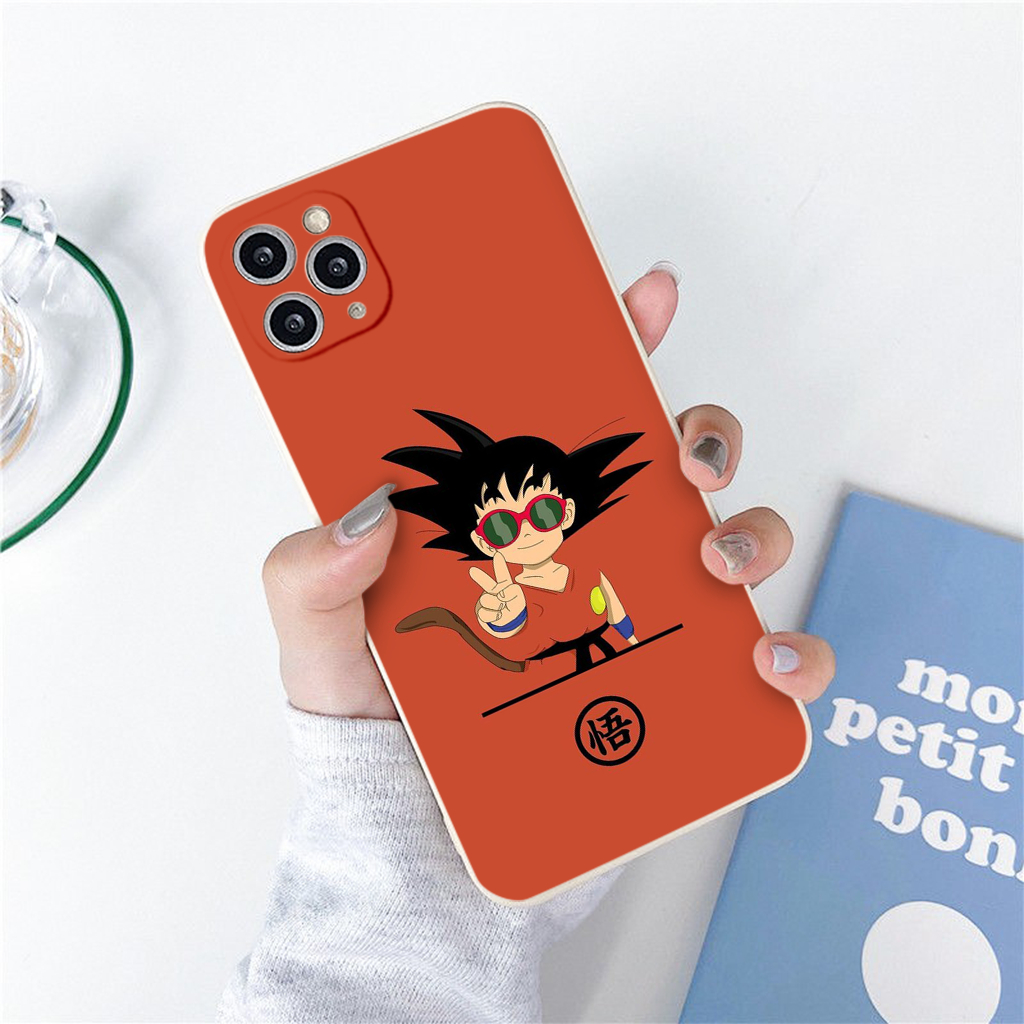 Ốp vuông iphone cậu bé áo đỏ hi siêu cute 14 Pro max 6 6s Plus 7P 8P 11 Pro Prm X Xs max 12 Pro 12 Prm 13 e5636