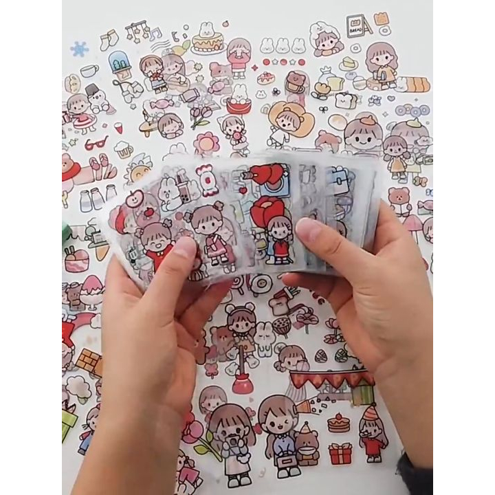 Miếng Dán Sticker Họa Tiết Hoạt Hình Trang Trí